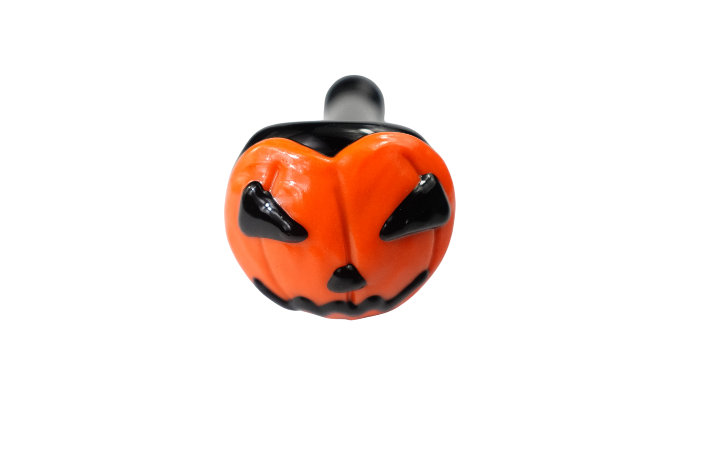 5'' Halloween Pumpkin Face Jack O'Lantern Glass Spoon Glass Hand Pipe