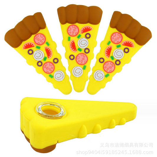 4'' Silicone Pizza Slice Hand Pipe