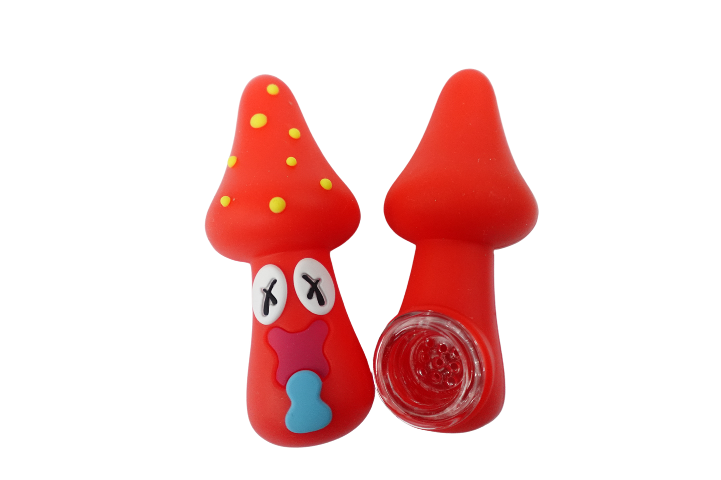 3'' Silicone Intoxicated Mushroom Small Hand Pipe