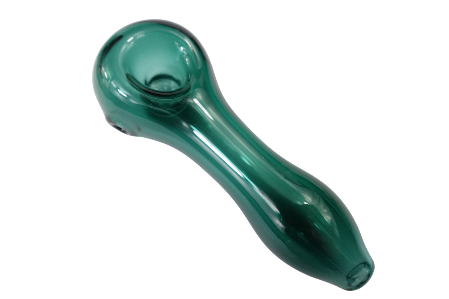 4'' Simple Classic Heavy Duty Glass Spoon Hand Pipe