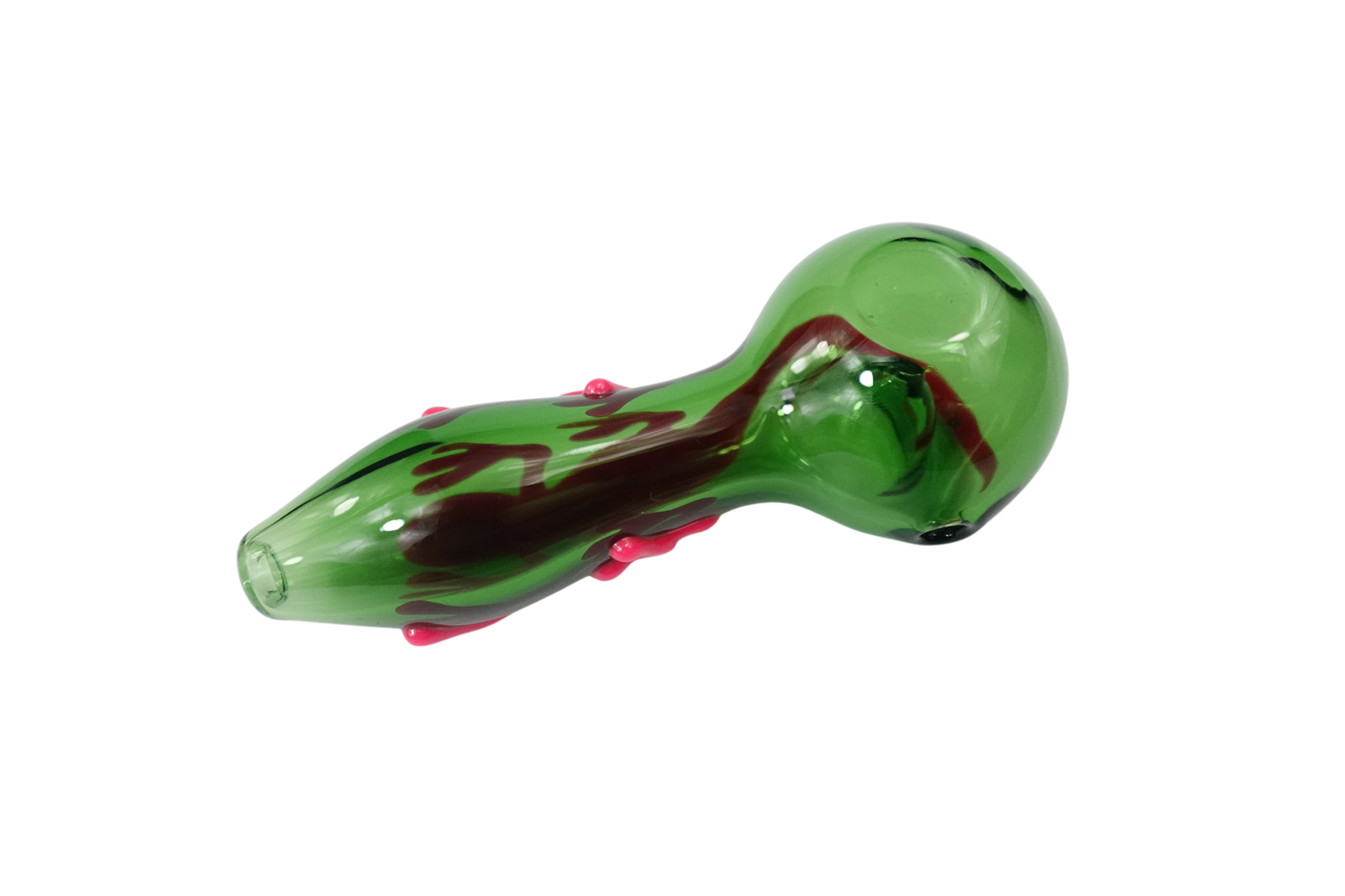 5'' Pink Lizard Glass Spoon Hand Pipe