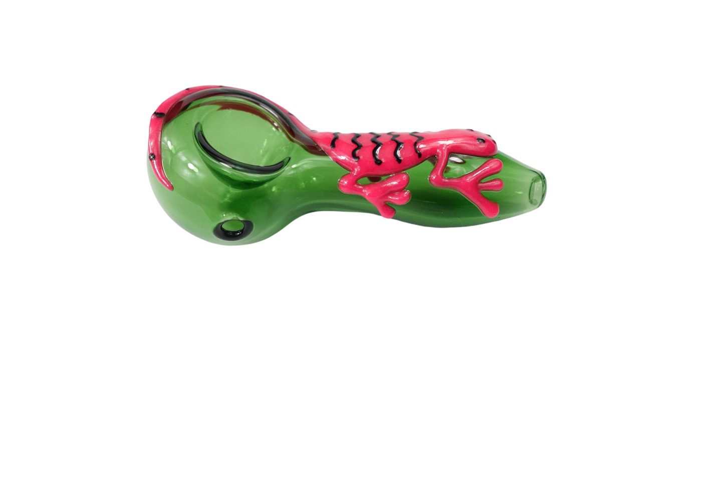 5'' Pink Lizard Glass Spoon Hand Pipe