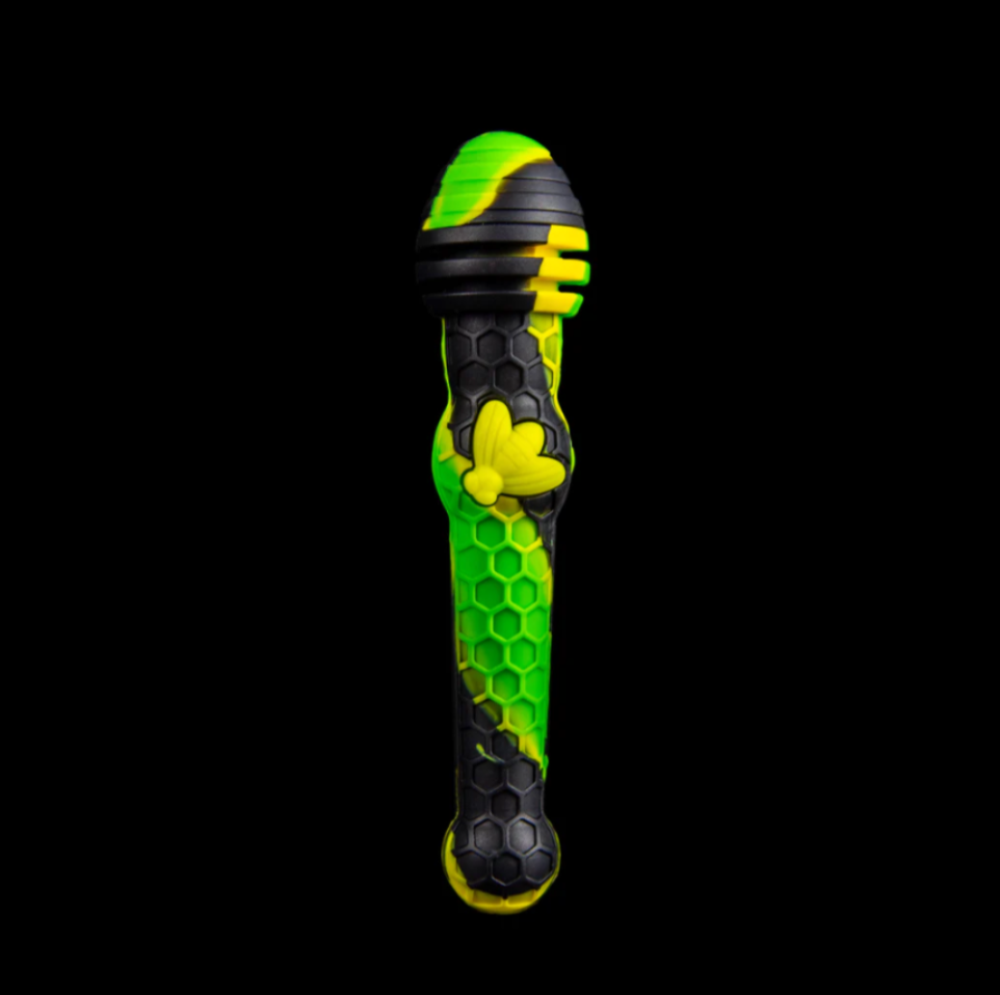 Cloud 8 Silicone Honey Bee Dab Straw 7 Inches Titanium Tip