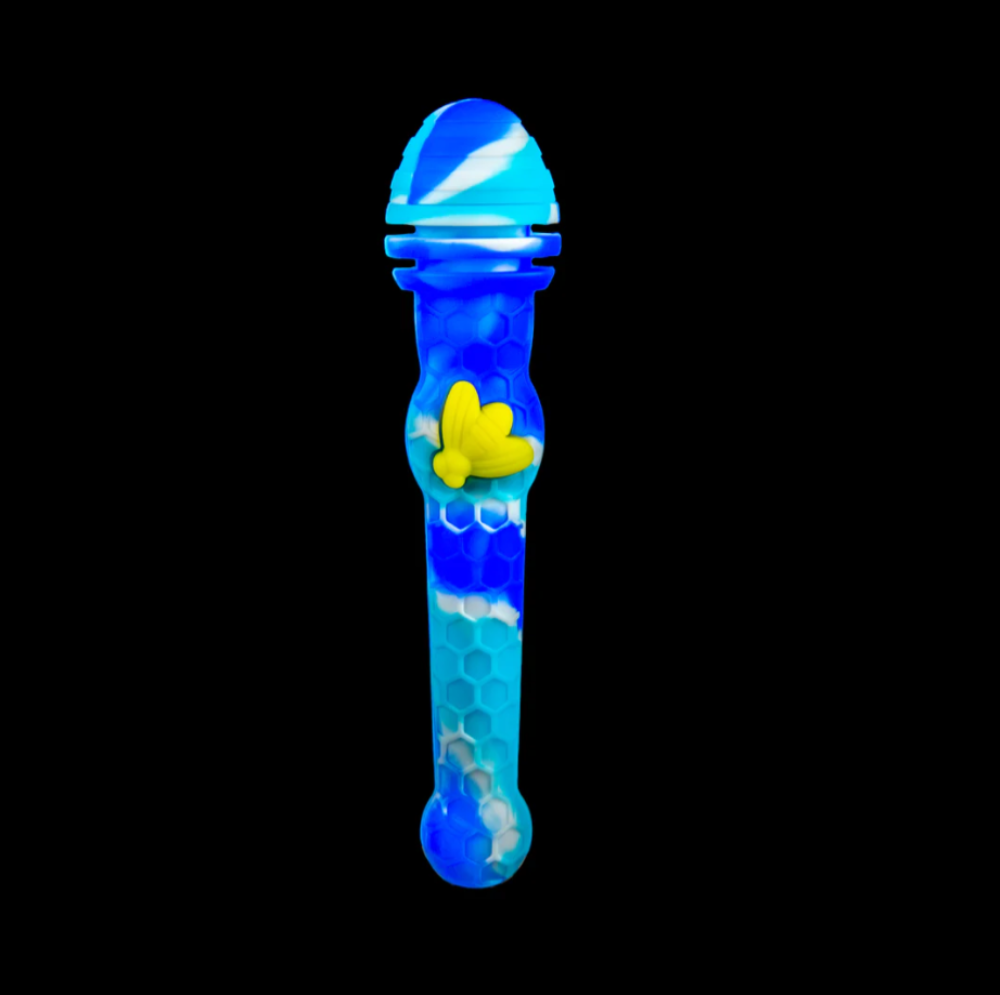 Cloud 8 Silicone Honey Bee Dab Straw 7 Inches Titanium Tip