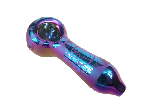 4'' Simple Classic Heavy Duty Glass Spoon Hand Pipe