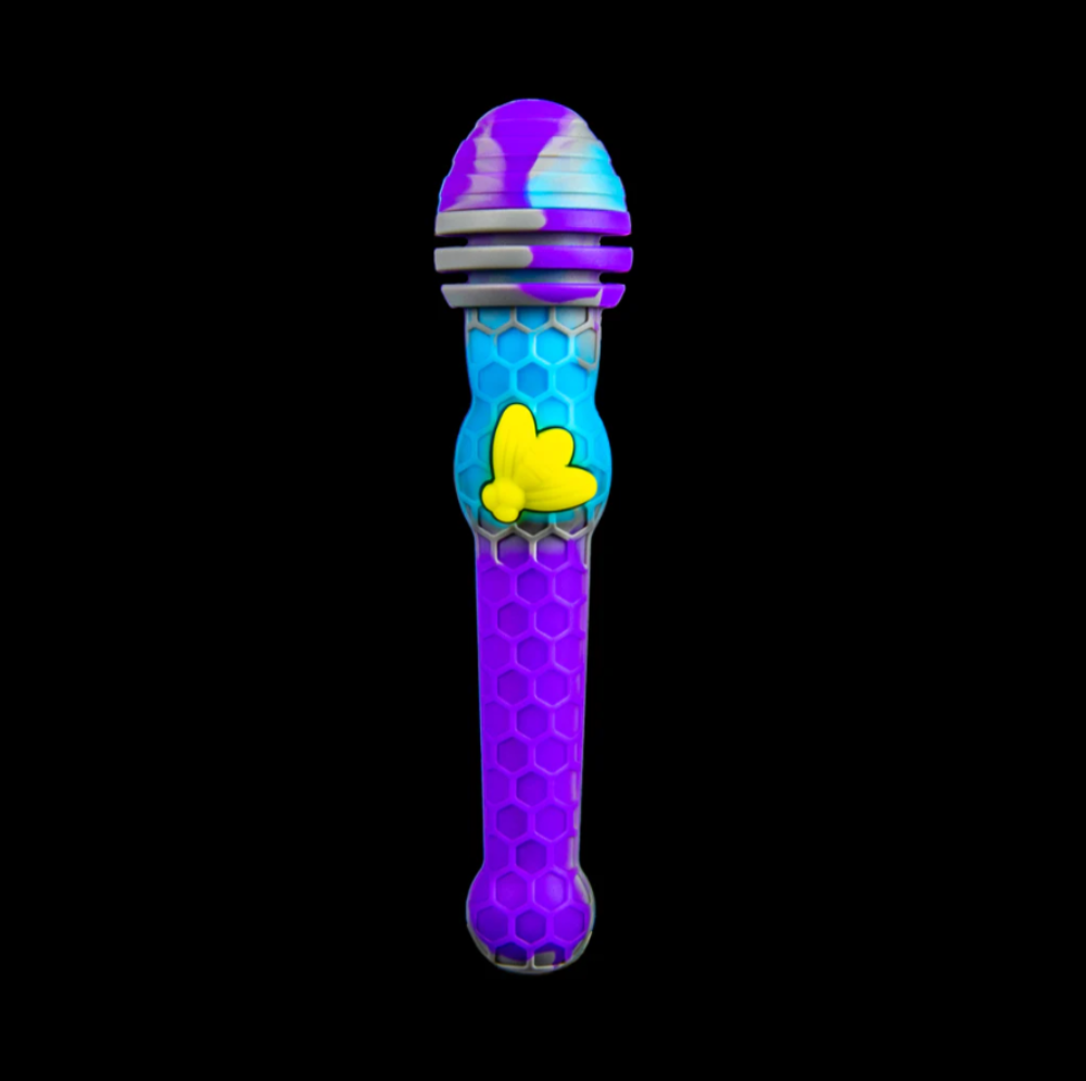 Cloud 8 Silicone Honey Bee Dab Straw 7 Inches Titanium Tip