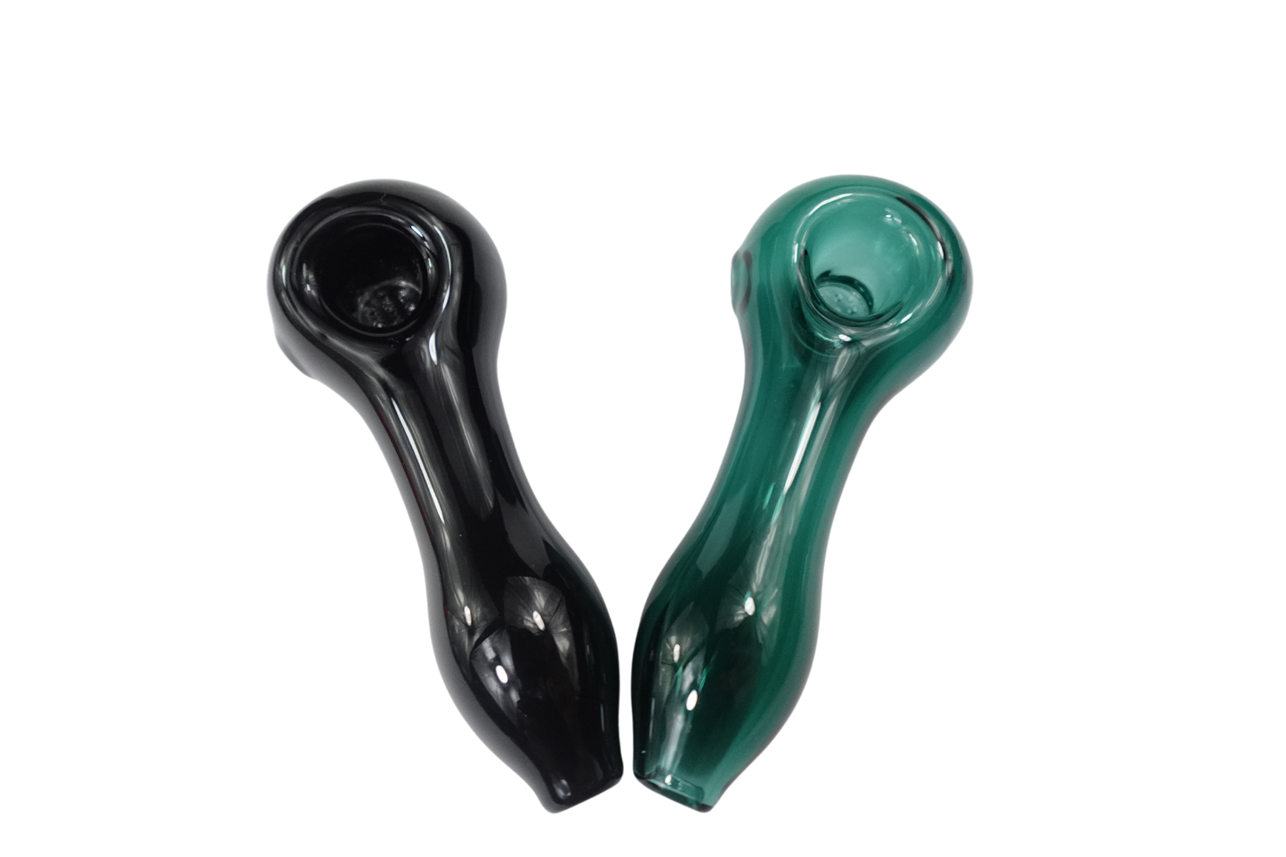 4'' Simple Classic Heavy Duty Glass Spoon Hand Pipe