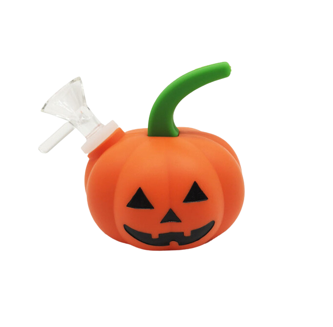 Silicone Halloween Pumpkin Jack-o'-lantern Hand Pipe