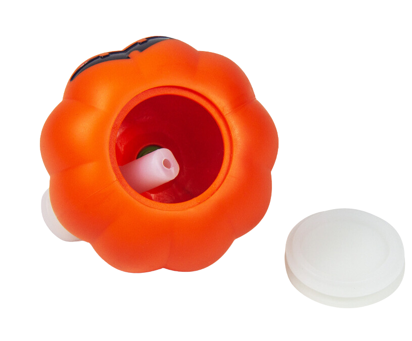 Silicone Halloween Pumpkin Jack-o'-lantern Hand Pipe