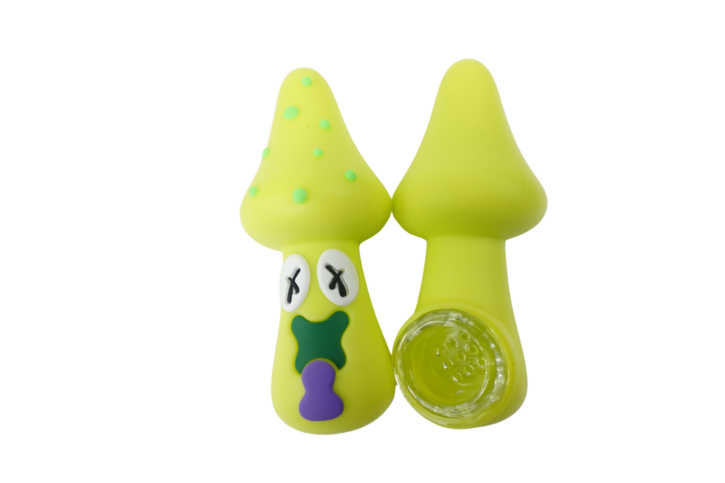 3'' Silicone Intoxicated Mushroom Small Hand Pipe