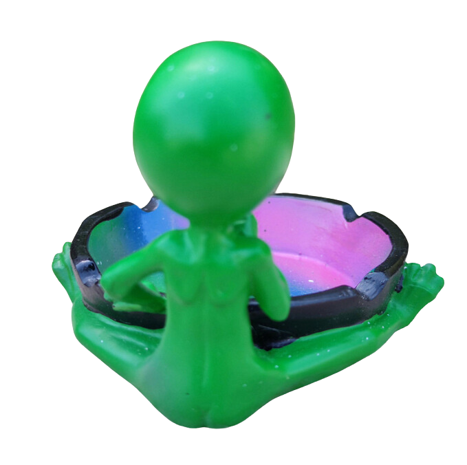 Ceramic Smoking Alien Ashtray Ash Catcher