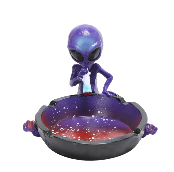 Ceramic Smoking Alien Ashtray Ash Catcher